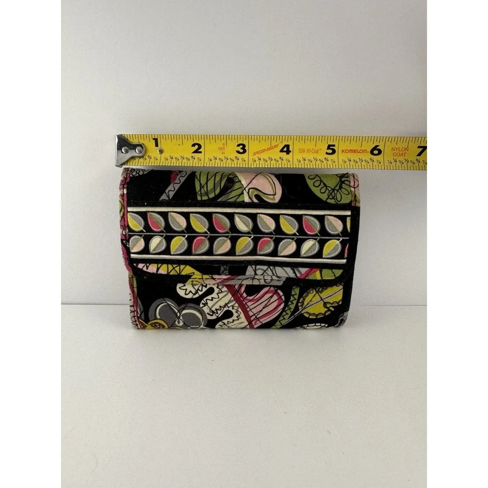 Vera Bradley Mini Tri-Fold Wallet Moon Blooms Floral‎ Multicolor